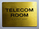 Telecom Room Sign -Tactile Signs Tactile Signs   The Sensation line Ada sign