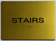 Stairs Sign -Tactile Signs   The Sensation line  Braille sign