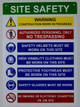 BUILDING SIGNAGE  PPE  - Site Safety Rules