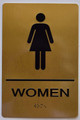 Women Restroom  Sign Tactile Signs  The Sensation line Ada sign