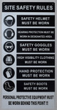 PPE  - Site Safety Rules  BUILDING SIGN