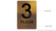 Floor 3 Sign -Tactile Signs Tactile Signs  3rd Floor Sign -Tactile Signs Tactile Signs   The Sensation line  Braille sign