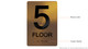 Floor 5 Sign -Tactile Signs Tactile Signs  5th Floor Sign -Tactile Signs Tactile Signs   The Sensation line  Braille sign