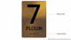 Floor 7 Sign -Tactile Signs Tactile Signs  7th Floor Sign -Tactile Signs Tactile Signs   The Sensation line  Braille sign