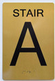 Stair A Sign -Tactile Signs Tactile Signs    The Sensation line Ada sign
