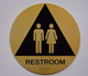 Unisex Restroom CA 128  Tactile Signs  The Sensation line  Braille sign