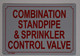 Combination Standpipe & Sprinkler Control Valve Sign