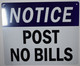 POST NO BILLS