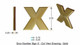 Apartment Number Letter X Gold