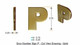 Apartment Number Letter P Gold