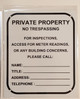 BUILDING ACCESS CONTACT SIGN