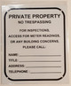 BUILDING ACCESS CONTACT SIGN