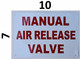 SIGN Manual air Release Valve