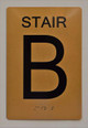 Stairs B Sign -Tactile Signs Tactile Signs    The Sensation line Ada sign