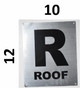 ROOF Sign Silver,