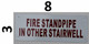 SIGN FIRE Standpipe in Other STAIRWELL Sign