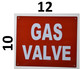 SIGN Gas Valve Sign