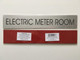 ELECTRIC METER ROOM SignageAGE - Delicato line (BRUSHED ALUMINUM,)