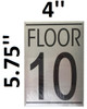 FLOOR TEN 10 SIGN -Delicato line