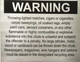 Chute sign - Warning - Delicato line - Brushed Aluminum