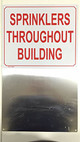 Compliance signSprinklers Throughout Building- Metal