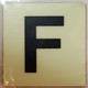 PHOTOLUMINESCENT DOOR IDENTIFICATION NUMBER F Sign/ GLOW IN THE DARK "DOOR NUMBER" Sign