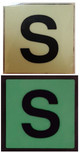 PHOTOLUMINESCENT DOOR IDENTIFICATION NUMBER S Fire Dept Sign/ GLOW IN THE DARK "DOOR NUMBER Building Sign