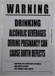 NYC Warning Drinking Alcoholic Beverages During Pregnancy CAN Cause Birth Defects Signageage