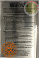 Fire Safety Notice -FIRE PROOF BUILDING
