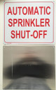 SIGN AUTOMATIC SPRINKLER SHUT-OFF