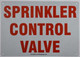 Sprinkler Control Valve SIGNAGE