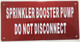 Sprinkler Booster Pump Sign