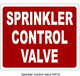 Sprinkler Control Valve SIGNAGE