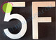 Apartment Number Sign 5F