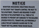 Winter HOUSING Heating Rules Sign (White, Rust Free-Aluminium, Size 7X10)