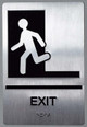 EXIT Sign -Tactile Signs -The Sensation line Ada sign