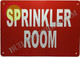 Sprinkler Room Sign