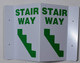 STAIRWAY 2D projection Signages / 2d hallway Signage is printed on both sides for easy viewing.