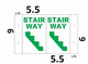 STAIRWAY 2D projection signage