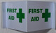 First Aid 3D Projection Sign/First Aid Hallway Sign-Les Deux cotes line