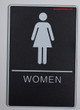 ADA Men & Women Restroom Sign with Tactile Graphic - Tactile Signs  The Standard ADA line Ada sign