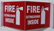 Fire Extinguisher Inside SIGNAGED Projection SIGNAGE/Fire Extinguisher Inside SIGNAGE Hallway SIGNAGE