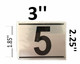 APARTMENT NUMBER Signage