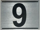 APARTMENT Number Sign NINE (9)