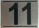 APARTMENT Number Sign ELEVEN (11)