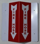 SIGNAGE Fire Hose 3D Projection /Fire Hose  -Les Deux cotes line