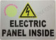 Electrical Panel Inside Sign (Reflective !!, Aluminium-Rust Free,White, Size 7X10)