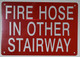 FIRE Hose in Other Stairway Sign, Engineer Grade Reflective Aluminum Sign