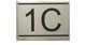 APARTMENT Number Sign  -1C