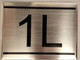 APARTMENT Number Sign  -1L